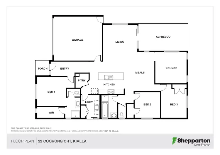Floorplan of Homely house listing, 22 Coorong Court, Kialla VIC 3631