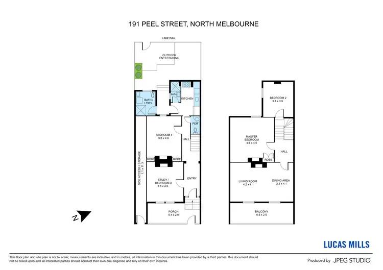 Floorplan of Homely house listing, 191 Peel Street, North Melbourne VIC 3051