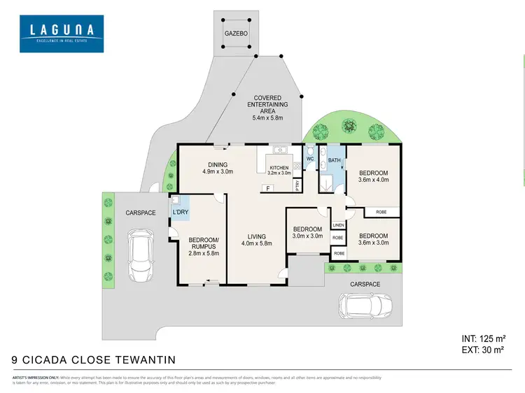 Floorplan of Homely house listing, 9 Cicada Close, Tewantin QLD 4565