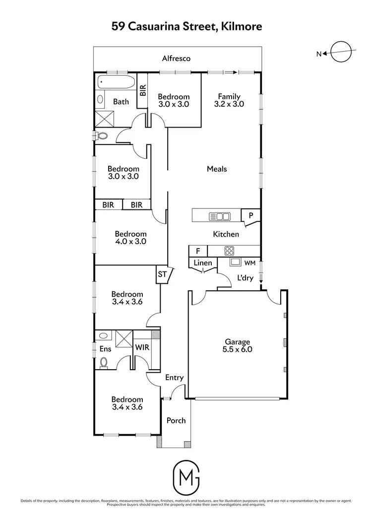 Floorplan of Homely house listing, 59 Casuarina Street, Kilmore VIC 3764