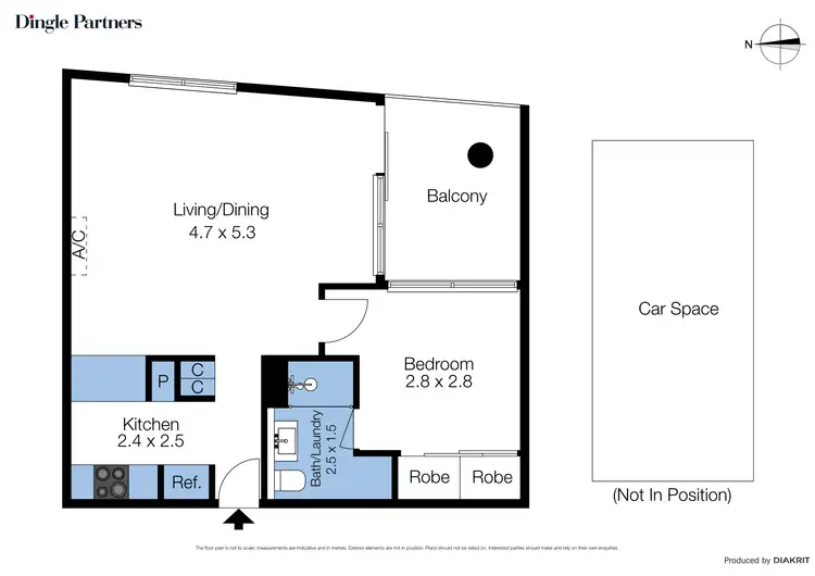 Floorplan of Homely unit listing, 208D/21 Robert Street, Collingwood VIC 3066