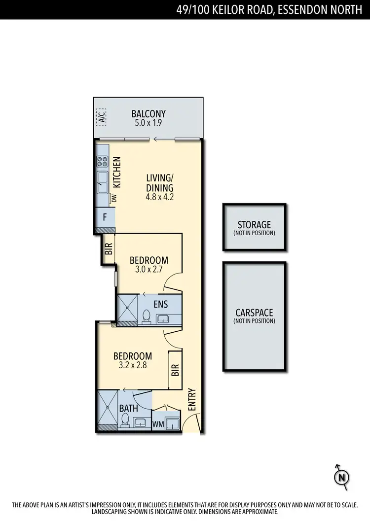 Floorplan of Homely apartment listing, 49/100 Keilor Road, Essendon VIC 3040