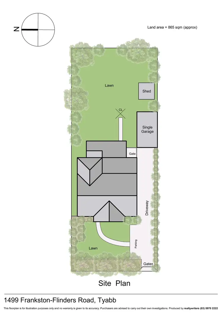 Floorplan of Homely house listing, 1499 Frankston Flinders Road, Tyabb VIC 3913