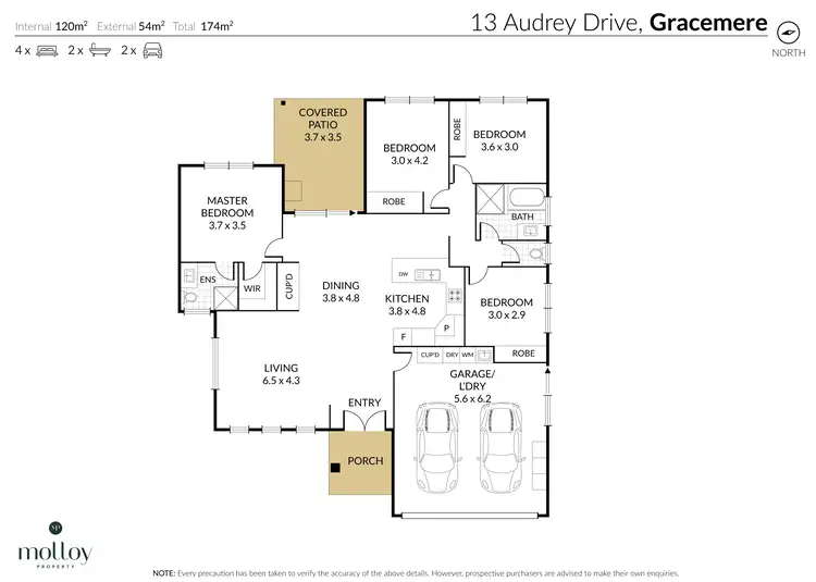 Floorplan of Homely house listing, 13 Audrey Drive, Gracemere QLD 4702