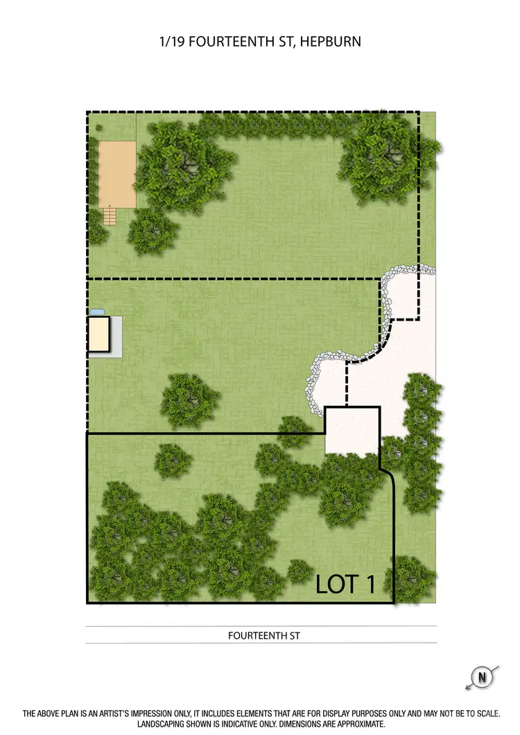 Floorplan of Homely land listing, LOT 1, 19 Fourteenth Street, Hepburn VIC 3461