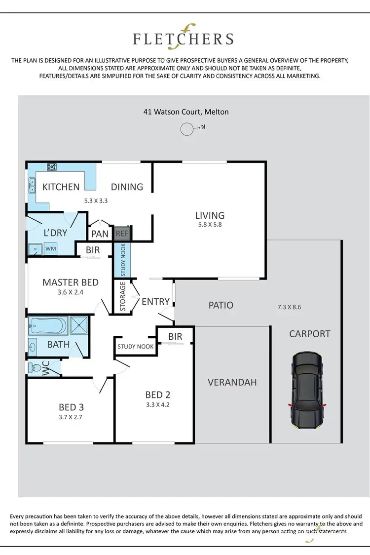Floorplan of Homely house listing, 41 Watson Court, Melton VIC 3337