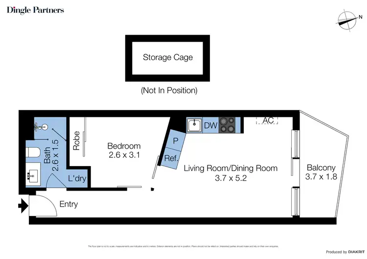 Floorplan of Homely apartment listing, 814/4 Acacia Place, Abbotsford VIC 3067