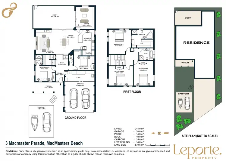 Floorplan of Homely house listing, 3 MacMaster Parade, Macmasters Beach NSW 2251