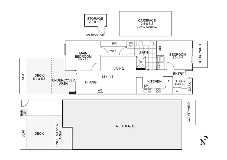 Floorplan of Homely apartment listing, G1/195 Station Street, Edithvale VIC 3196