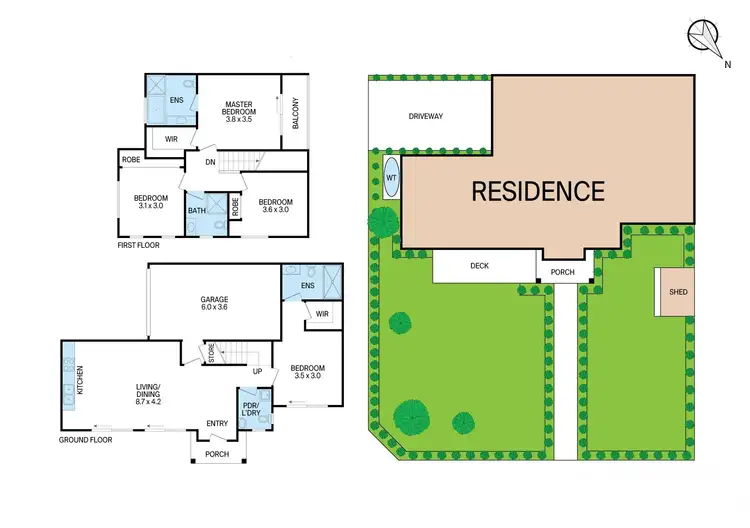 Floorplan of Homely townhouse listing, Address available on request