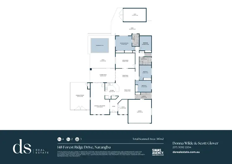 Floorplan of Homely house listing, 148 Forest Ridge Drive, Narangba QLD 4504