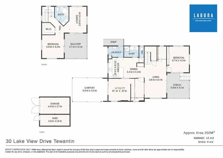 Floorplan of Homely house listing, 30 Lake View Drive, Tewantin QLD 4565