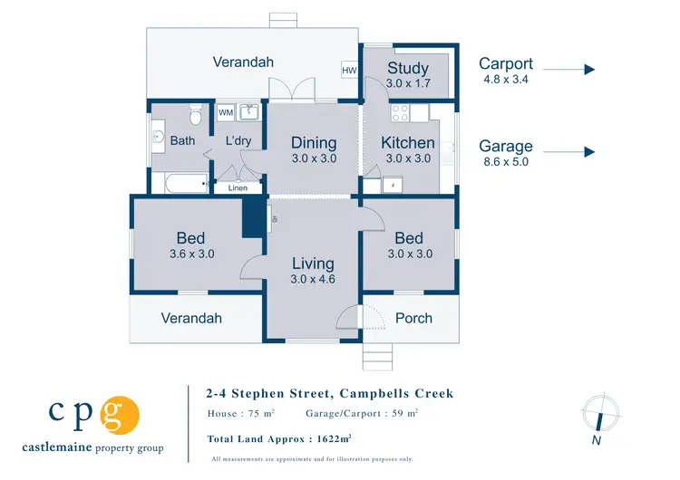 Floorplan of Homely house listing, 2 Stephen Street, Campbells Creek VIC 3451