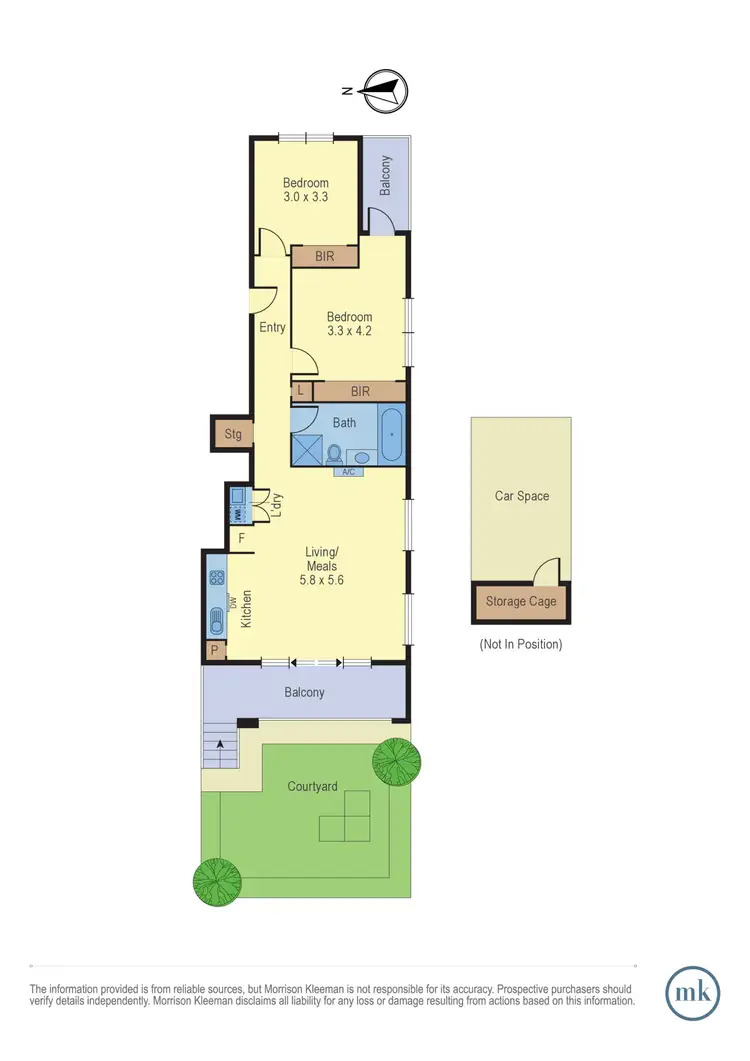Floorplan of Homely apartment listing, 1/7 Collared Close, Bundoora VIC 3083
