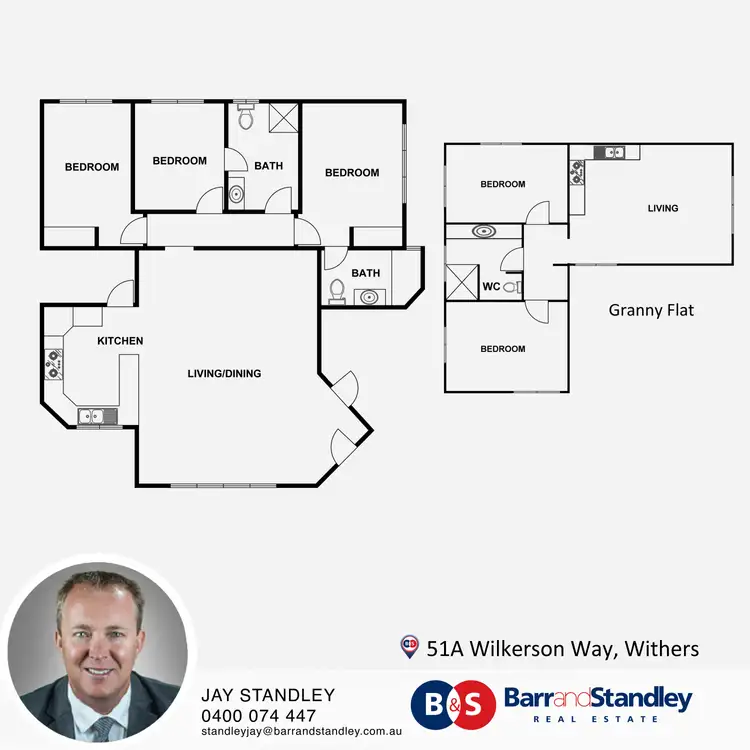 Floorplan of Homely house listing, 51A Wilkerson Way, Withers WA 6230