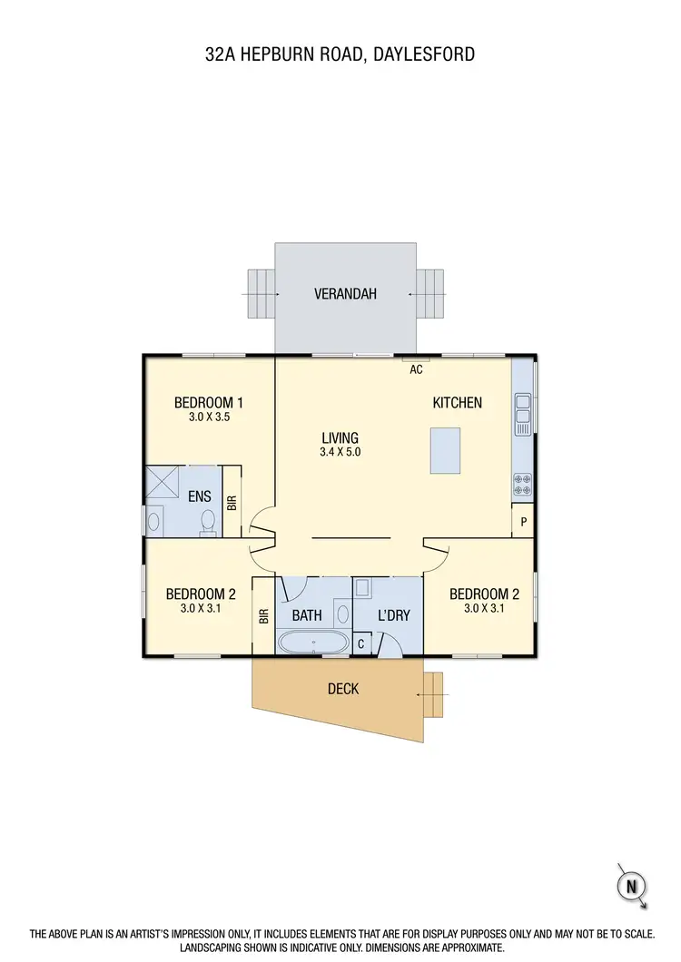Floorplan of Homely house listing, 32A Hepburn Road, Daylesford VIC 3460
