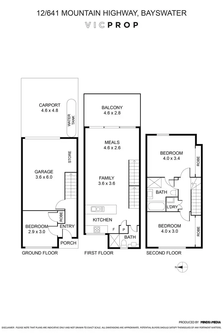 Floorplan of Homely unit listing, 12/641 Mountain Highway, Bayswater VIC 3153