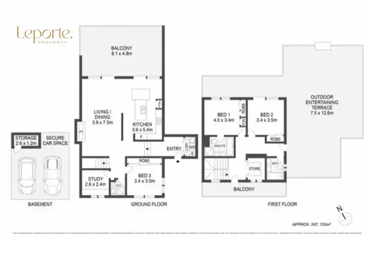 Floorplan of Homely unit listing, 8/1 Warri Crescent, Macmasters Beach NSW 2251