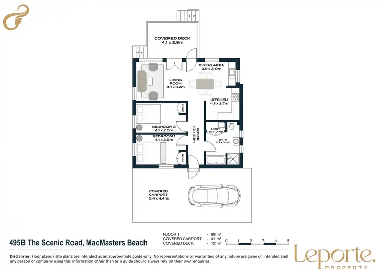 Floorplan of Homely unit listing, 495B The Scenic Road, Macmasters Beach NSW 2251