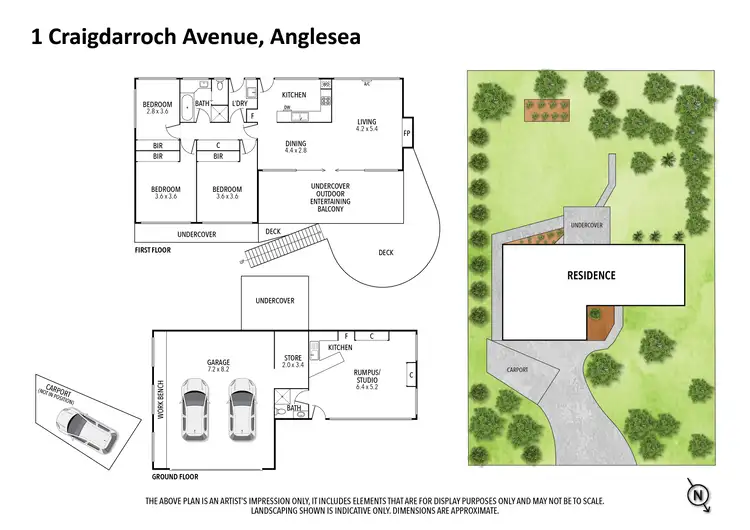 Floorplan of Homely house listing, 1 Craigdarroch Avenue, Anglesea VIC 3230