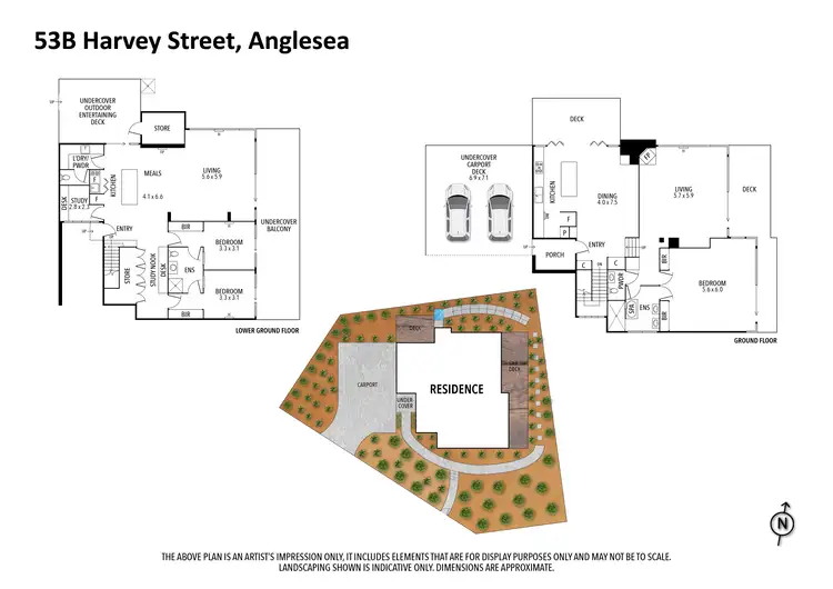 Floorplan of Homely house listing, 53B Harvey Street, Anglesea VIC 3230