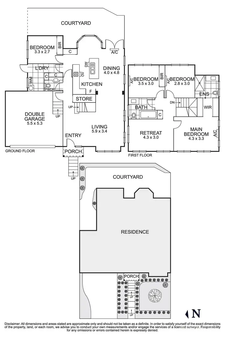 Floorplan of Homely townhouse listing, 14 Robert Street, Bulleen VIC 3105