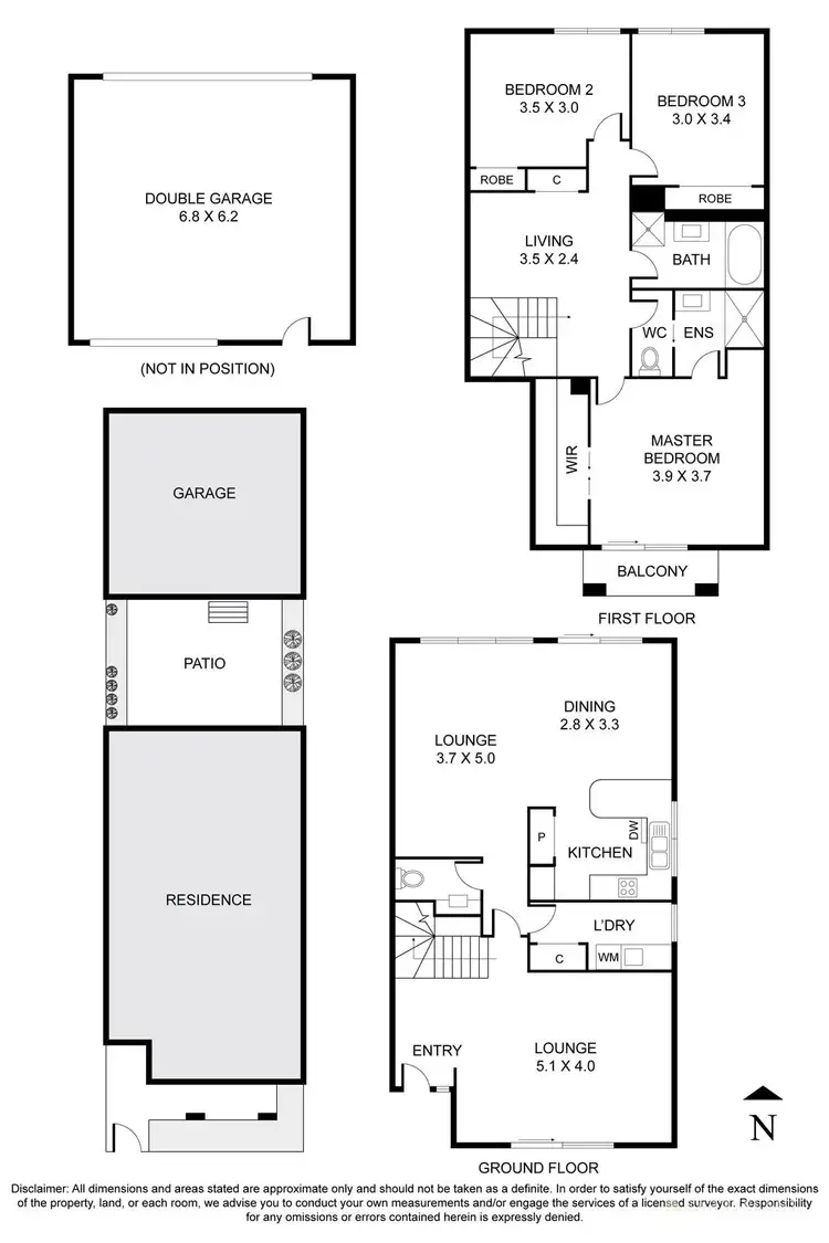 Floorplan of Homely townhouse listing, 58 Madison Boulevard, Mitcham VIC 3132