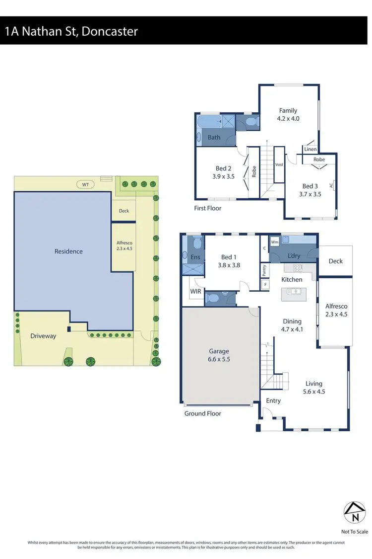 Floorplan of Homely townhouse listing, 1A Nathan Street, Doncaster VIC 3108