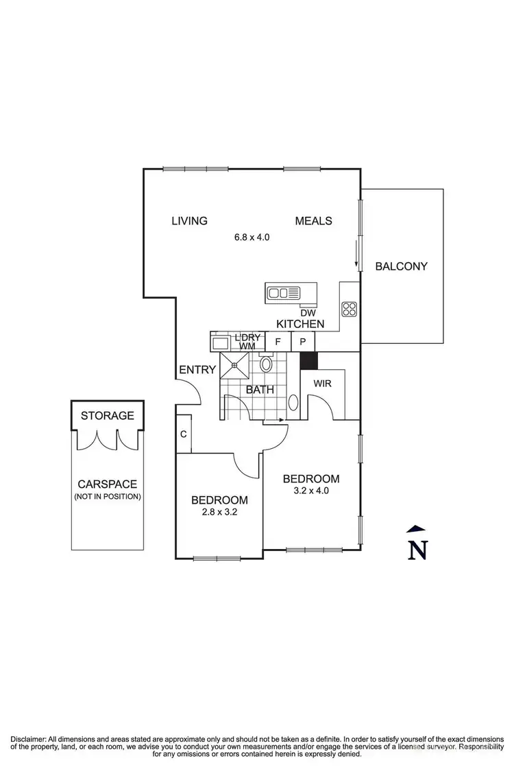 Floorplan of Homely apartment listing, 16/1 Bellevue Avenue, Doncaster East VIC 3109