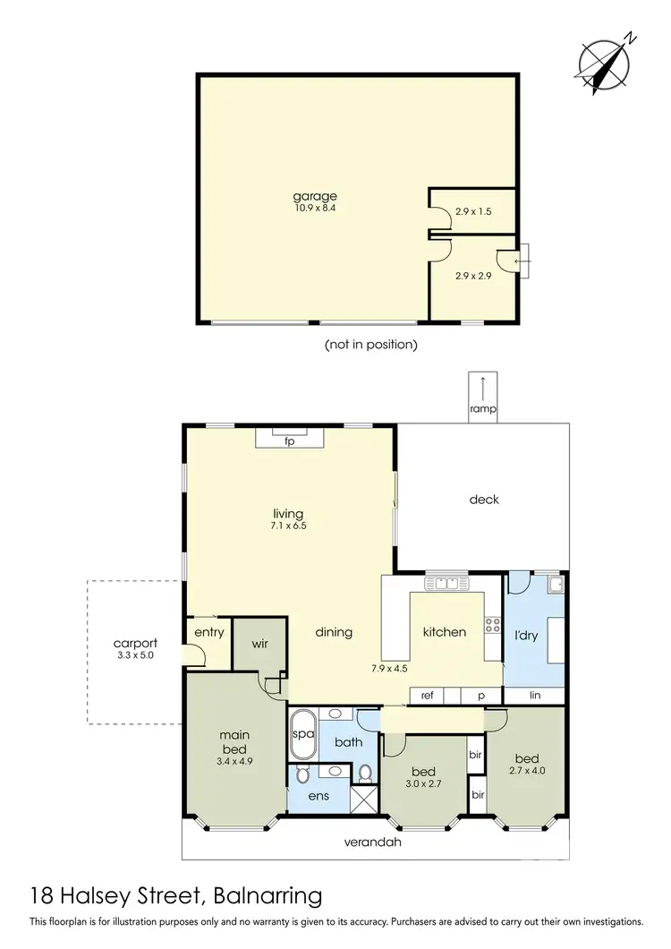 Floorplan of Homely house listing, 18 Halsey Street, Balnarring VIC 3926