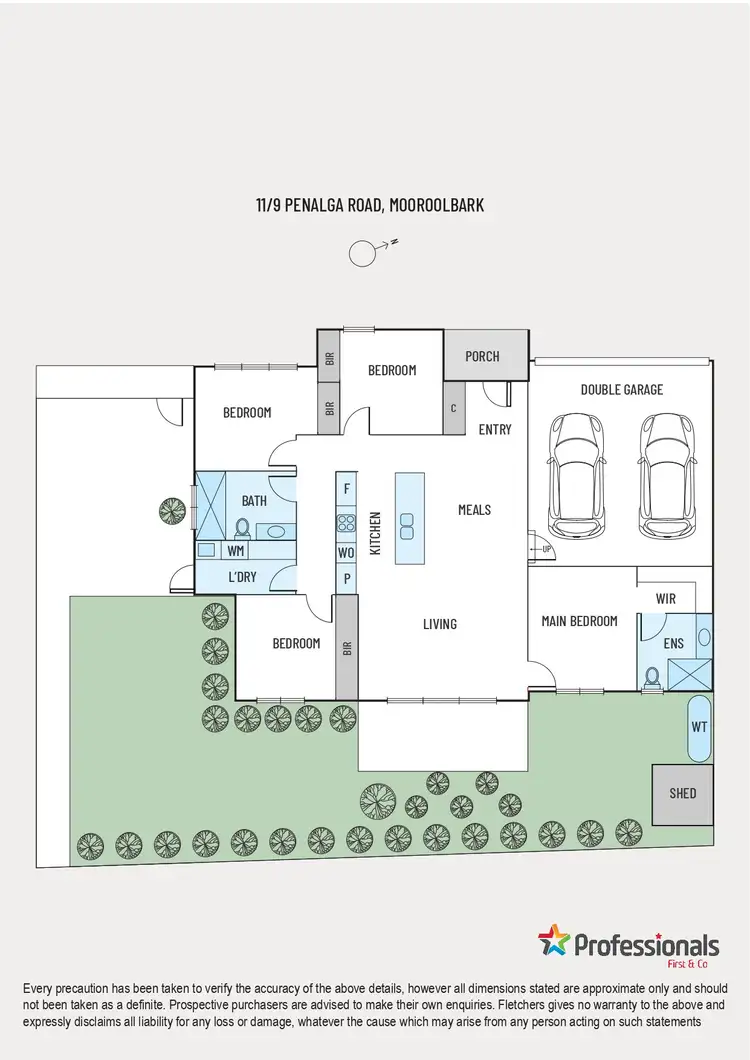 Floorplan of Homely townhouse listing, 11/9 Penalga Road, Mooroolbark VIC 3138