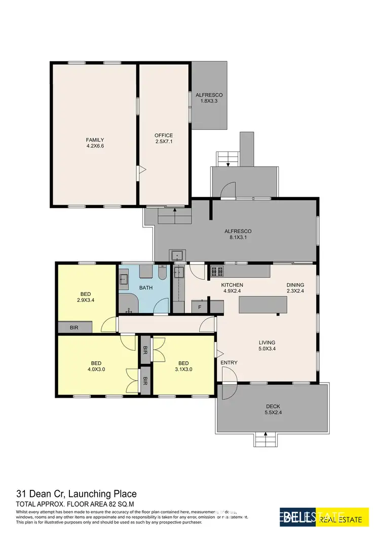 Floorplan of Homely house listing, 31 Dean Crescent, Launching Place VIC 3139
