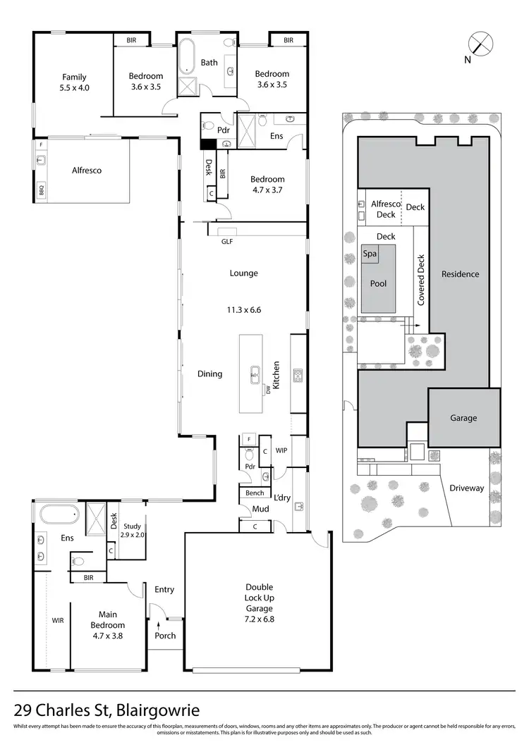 Floorplan of Homely house listing, 29 Charles Street, Blairgowrie VIC 3942