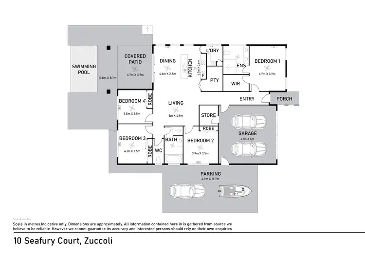 Floorplan of Homely house listing, 10 Seafury Court, Zuccoli NT 832
