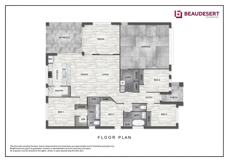 Floorplan of Homely house listing, 46-48 White Place, Kooralbyn QLD 4285