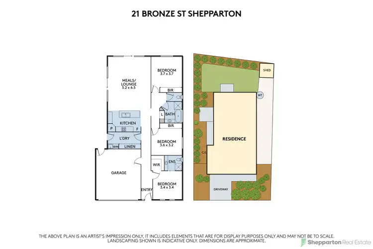 Floorplan of Homely house listing, 21 Bronze Street, Shepparton VIC 3630