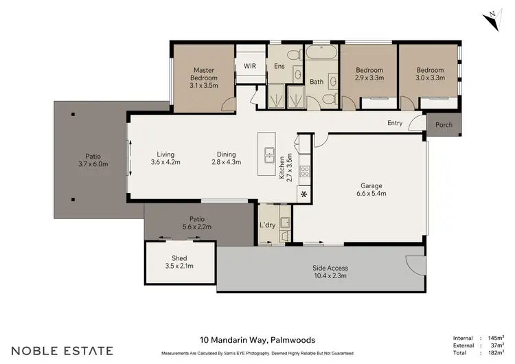 Floorplan of Homely house listing, 10 Mandarin Way, Palmwoods QLD 4555