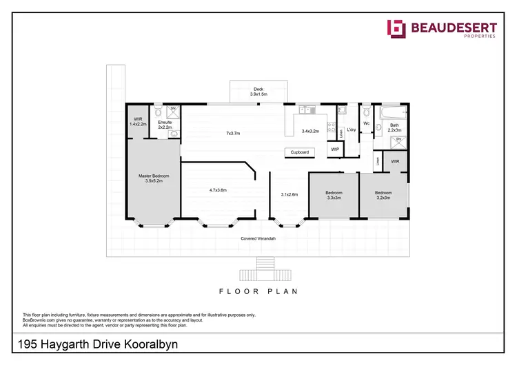 Floorplan of Homely house listing, 195 Haygarth Drive, Kooralbyn QLD 4285