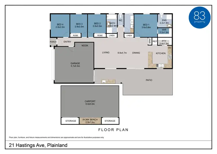 Floorplan of Homely house listing, 21 Hastings Avenue, Plainland QLD 4341