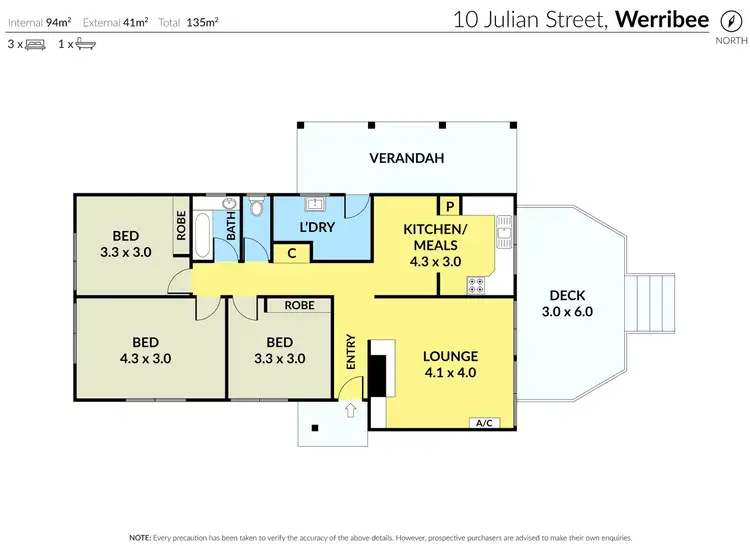 Floorplan of Homely house listing, 10 Julian Street, Werribee VIC 3030