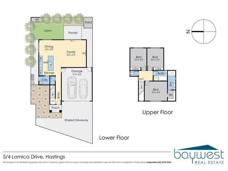 Floorplan of Homely townhouse listing, 5/4 Lomica Drive, Hastings VIC 3915