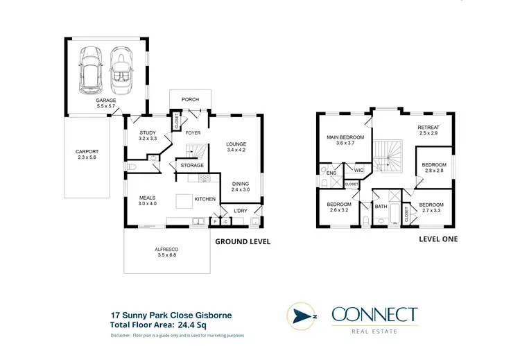 Floorplan of Homely house listing, 17 Sunny Park Close, Gisborne VIC 3437