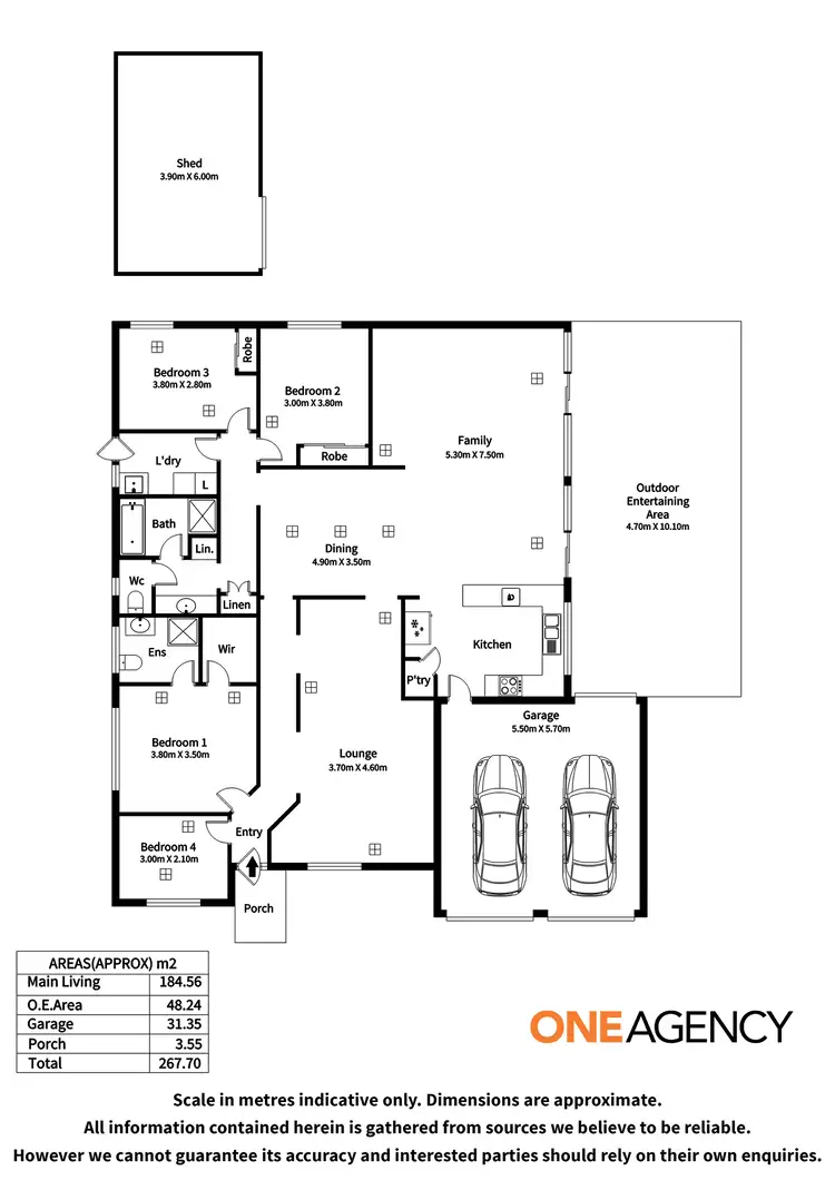 Floorplan of Homely house listing, 12 Creedon Close, Evanston Park SA 5116