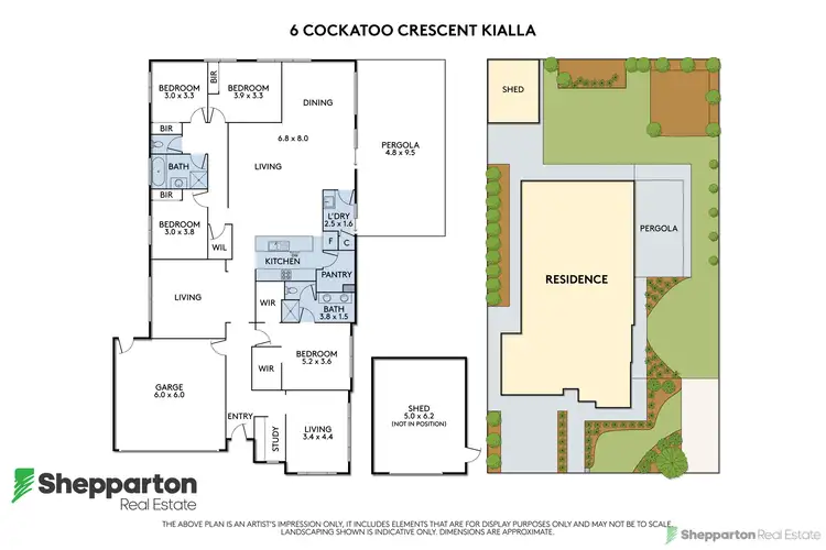 Floorplan of Homely house listing, 6 Cockatoo Crescent, Kialla VIC 3631