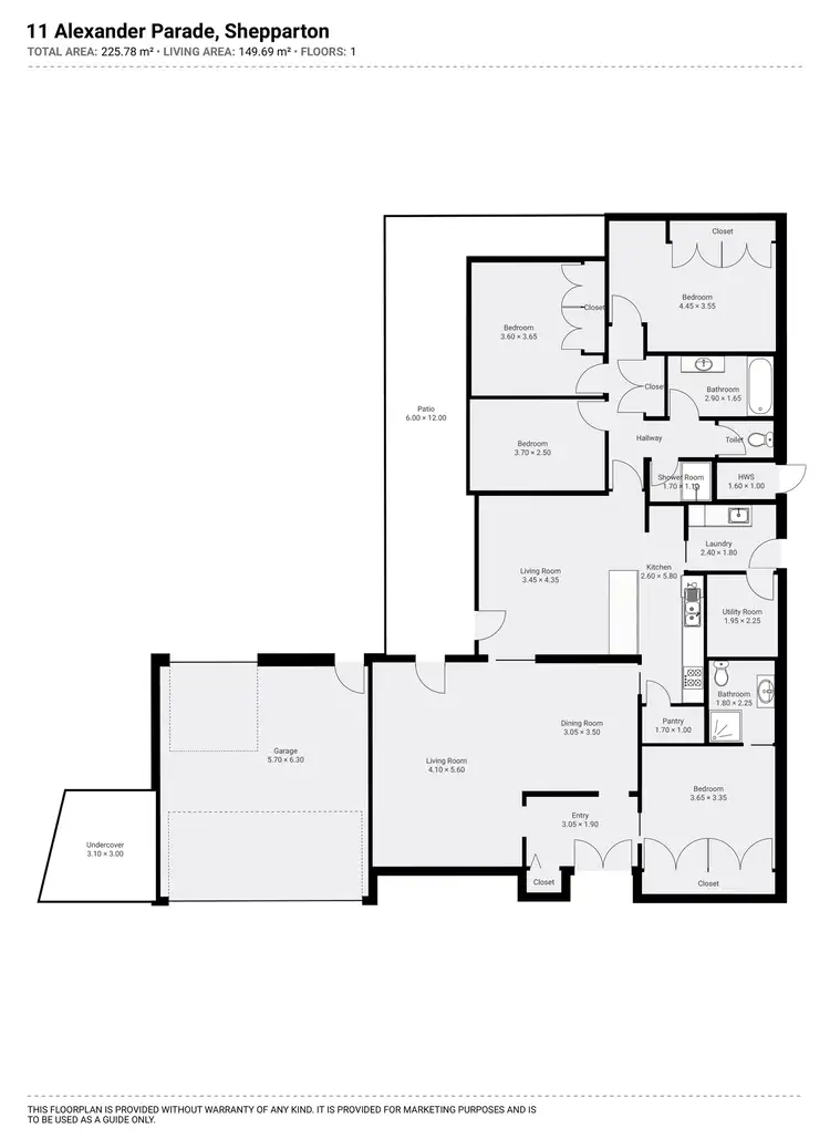 Floorplan of Homely house listing, 11 Alexander Parade, Shepparton VIC 3630