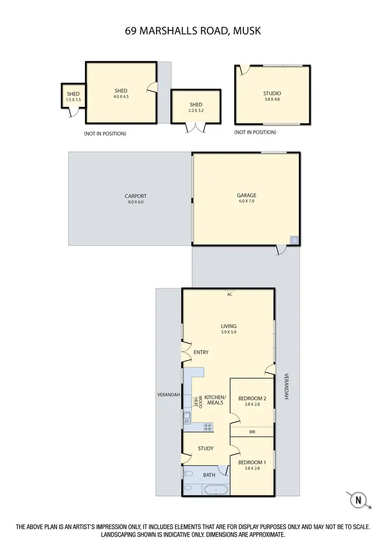 Floorplan of Homely house listing, 69 Marshalls Road, Musk VIC 3461