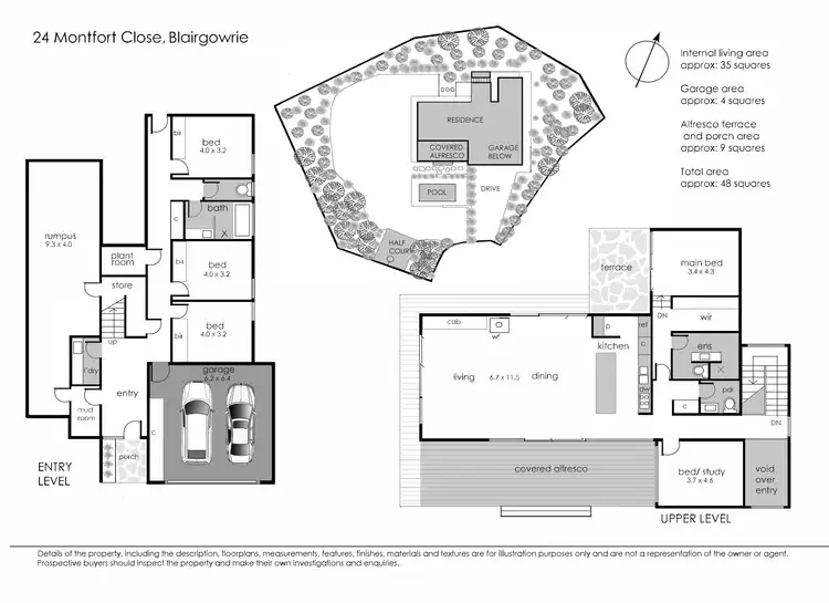 Floorplan of Homely house listing, 24 Montfort Close, Blairgowrie VIC 3942