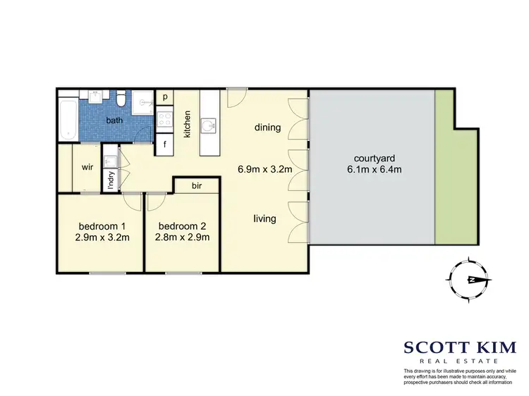 Floorplan of Homely apartment listing, 2/646 Toorak Road, Toorak VIC 3142