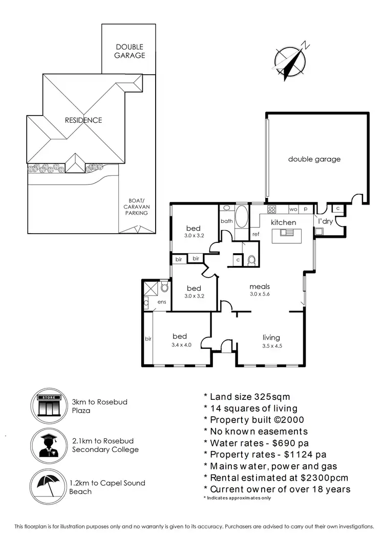 Floorplan of Homely unit listing, 1/22 Swans Way, Capel Sound VIC 3940