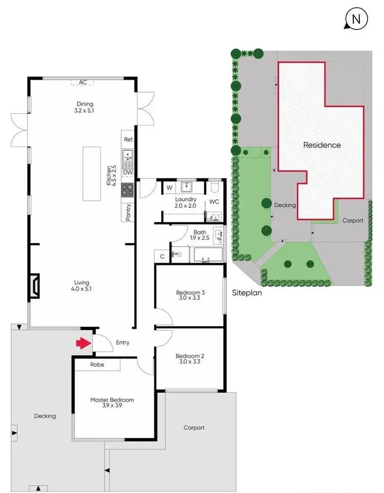 Floorplan of Homely house listing, 14 Carlsson Court, Brooklyn VIC 3012